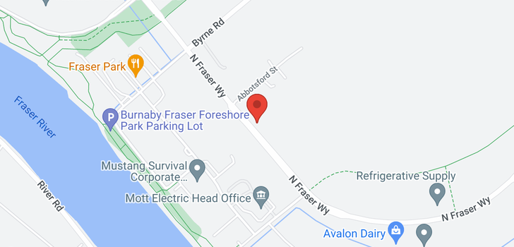 map of 7518 NORTH FRASER WAY
